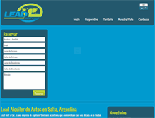 Tablet Screenshot of leadrentacar.com.ar